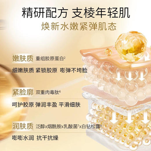 KOSSME蔻诗弥鎏金臻颜奢养胶原水乳套装（水125ml+乳80ml+面膜5片） 商品图6