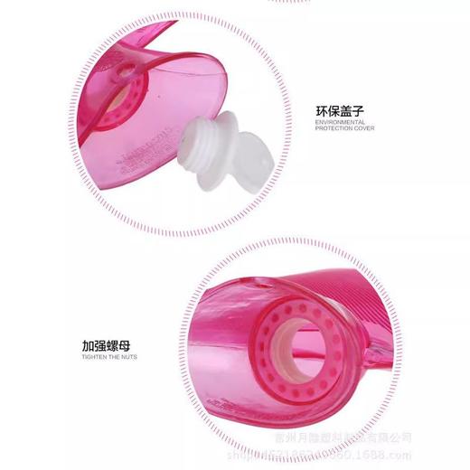 厂家直销2000ml高密度PVC冲注水热水袋防爆加厚透明暖水袋暖手 商品图4