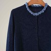 西子/玛奇朵100美丽诺羊毛花边领秋冬长袖针织衫/MSTJ491 商品缩略图4