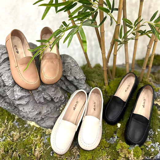 内联升女式牛皮休闲鞋4298C 商品图0