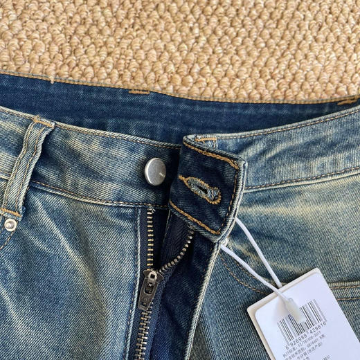 【开放日忙 秒杀价已调 直接拍】江南布衣 手工晕染 四季都可以穿的柔软的会呼吸的牛仔裤 喇叭裤 商品图13