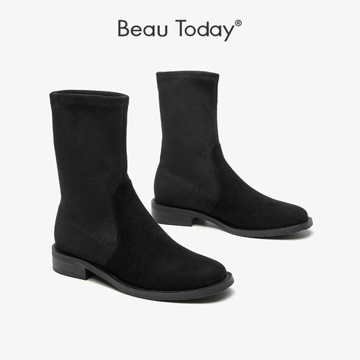 BeauToday 瘦瘦靴修腿时尚百搭短靴03096 商品图1