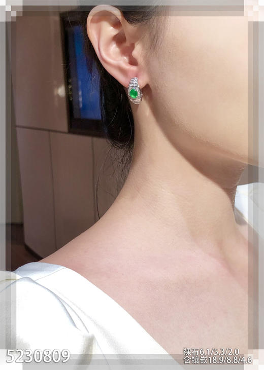 5230809，蛋面耳钉。具体价格微信咨询 商品图4