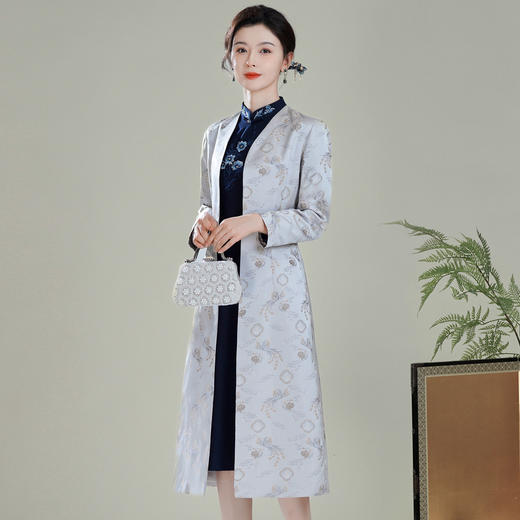 【凤祥】改良新中式国风风衣，旗袍唐装外套大衣XGT-T25116 商品图3