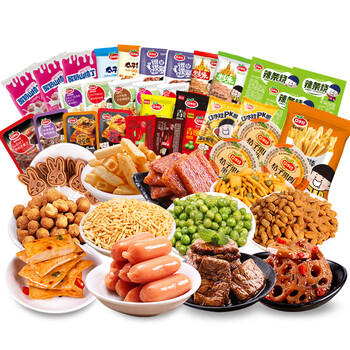 口水娃休闲零食礼盒1100g整箱送礼礼盒送女友生日礼物成人解馋零食团购 /休闲食品 /坚果炒货 /坚果礼盒 商品图3