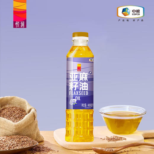 中粮福临门亚麻籽油礼盒400ml*3 商品图1
