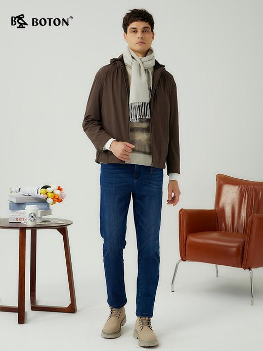 【暖炎绒】波顿男士秋冬 牛仔裤 加绒厚直筒 合身暖适百搭长裤ME887323 商品图1