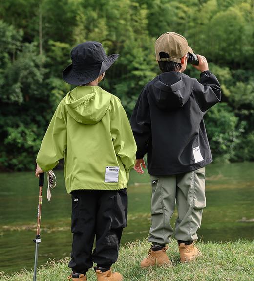 老米优品🎈🌈 《机能山系儿童户外防水冲锋衣》三防面料！野营郊游外套春秋新款男童洋气中大童外套聚 商品图6
