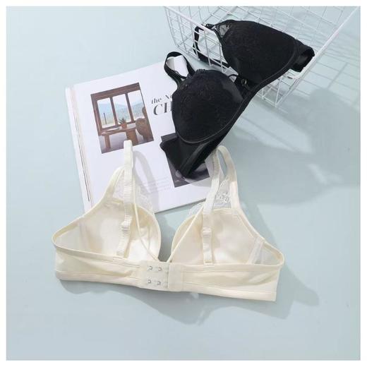 3楼安莉芳安莉芳【浪漫丝语】商场同款有钢圈性感蕾丝文 胸女士薄款大胸显小内衣EB00510 商品图1