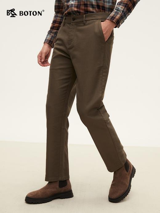 波顿男士春秋冬 休闲裤 直筒柔暖 合身百搭长裤ME923324 商品图1