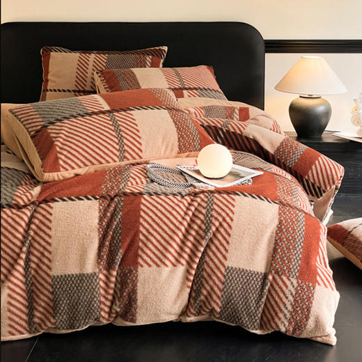 【仿羊绒牛奶绒四件套】仿羊绒牛奶绒床上四件套加厚加绒床品保暖毛绒床品 商品图8