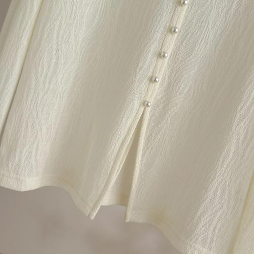 「自」全新升级【铂金会员247/天猫329/差价82】(00400)洛诗琳肌理感Polo领衬衫2025年秋季羊毛混纺修身针织上衣女 商品图3