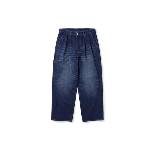 PRIMEE 水洗自然加工宽松锥形牛仔裤 商品图3