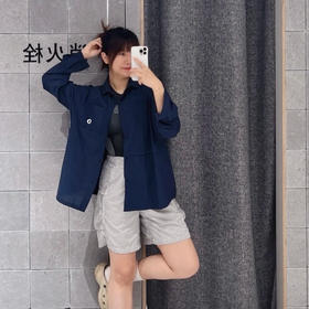 素然宽松休闲款式长袖衬衫 可当外套8092501