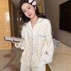 秋冬季【珊瑚绒睡衣女】新款波点可爱卡通 少女法兰绒加绒加厚套装  商品缩略图3