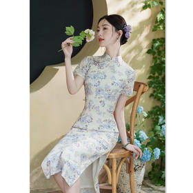 GX复古国风年轻女士长款旗袍2025初秋新款改良中式修身显瘦日常旗袍