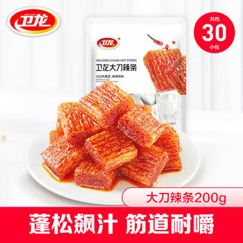 卫龙辣条 老式大刀肉200g 儿时怀旧豆干小零食 商品图3