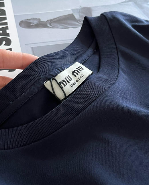 𝐌𝐢𝐮拼接袖子假两件T恤88c 商品图5