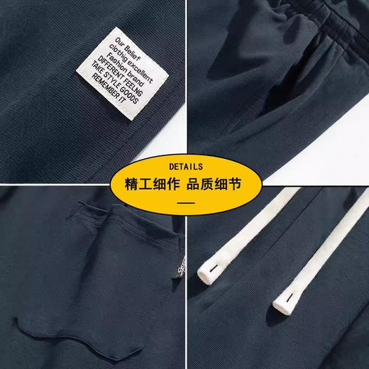 NASA休闲裤男春秋宽松运动潮牌卫裤阔腿长裤子春季新款男生直筒裤 商品图3