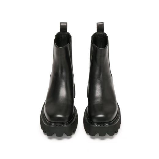 【云粉节】【思加图】BF楼思加图2025新款英伦风棕色切尔西靴烟筒靴中靴厚底女靴子Z1455, 吊牌价2090，活动价1598 商品图7