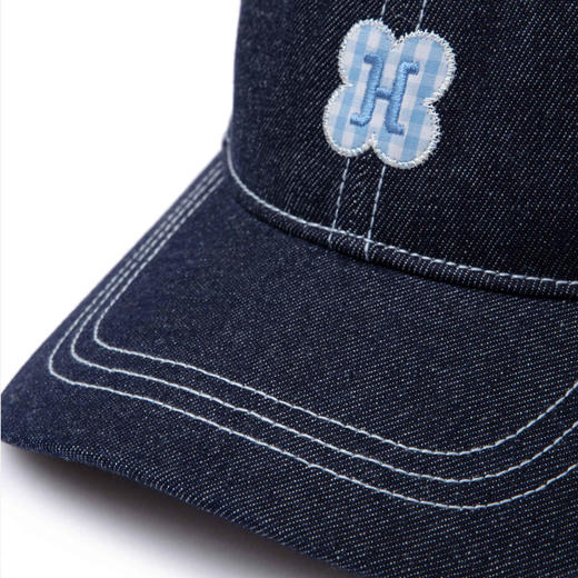 HERLIAN 2025秋季新品格纹刺绣牛仔棒球帽 商品图2