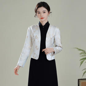 【金枝】改良新中式国风，开领旗袍搭配上衣短外套XGT-T25086