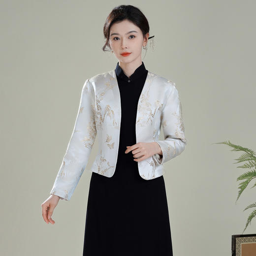 【金枝】改良新中式国风，开领旗袍搭配上衣短外套XGT-T25086 商品图0