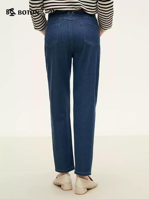 波顿女士四季 哈伦牛仔裤 云柔藏肉 合身中高腰直筒显瘦款LE329324 商品图3