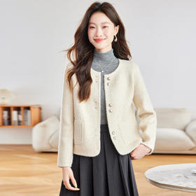 小香风针织开衫，高级感短款毛衣外套CC-16-9727