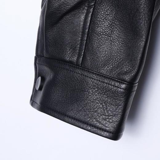 SDSA男士秋冬新款痞帅男装潮牌拉链口袋拉链立领皮衣夹克百搭宽松 商品图3