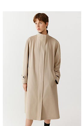 926-3 渠道货 小禾 高密斜纹 嘎巴甸棉 立领中长款风衣 帅到起飞