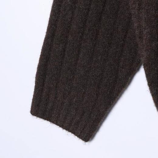 2153SDSA男士秋冬新款痞帅男装港风复古竖纹交叉V领针织衫慵懒风毛衣 商品图4