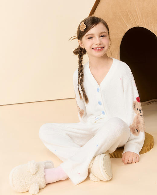 5楼爱慕儿童小熊点点家居服套装AK143J561 商品图2