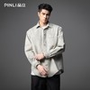 PINLI品立2025秋季新款肌理感宽松长袖衬衫男士潮牌休闲衬衣外套GD253113113 商品缩略图3