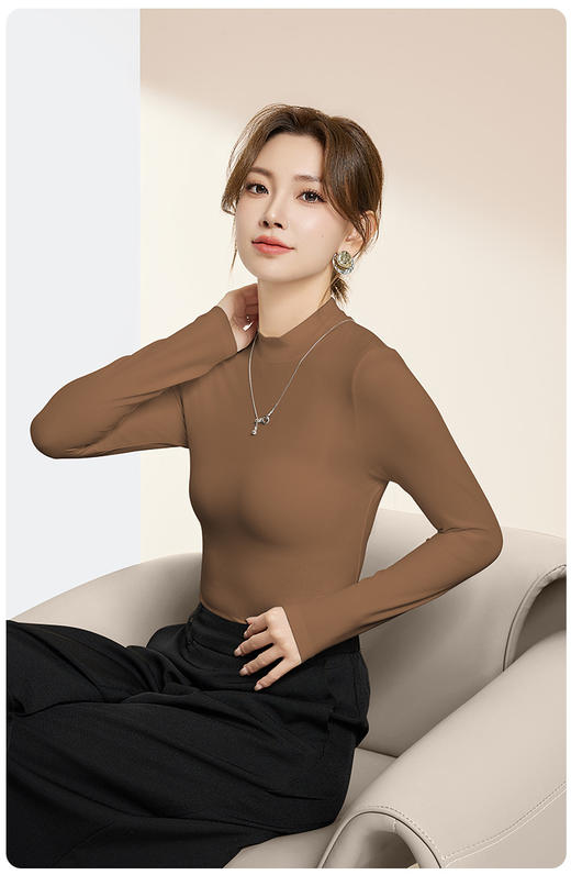 爱帝 女士红石榴润肤超柔打底衫 商品图3