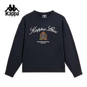 Kappa卡帕背靠背运动卫衣女2025新款秋季休闲圆领针织套头衫上衣K0F82WT05