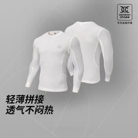 录士LUSHISI韧性主题长袖HC系列专业实战运动紧身长t恤篮球健身男