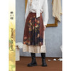两三事梵高文艺 繁花游弋 2025冬季新款印花双层裙摆半身裙 商品缩略图0