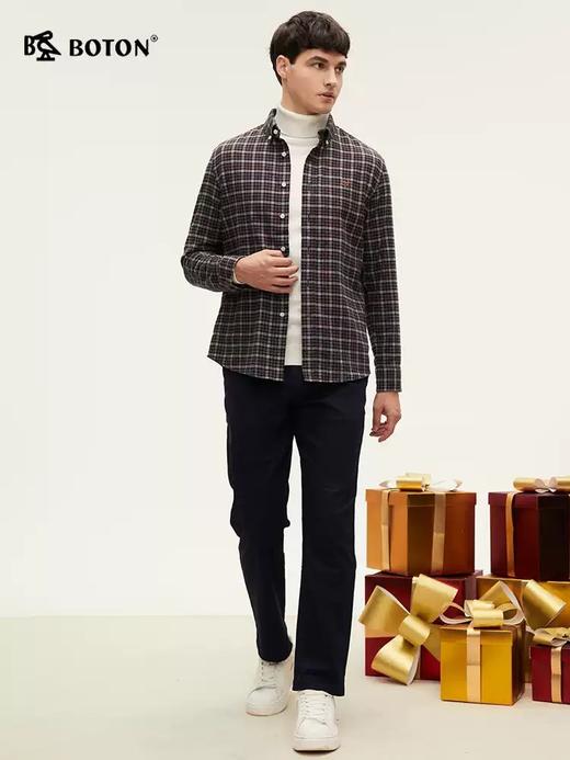 [天丝]波顿男士秋冬 牛仔裤 加绒厚直筒长裤合身暖适百搭常规款ME922324 商品图2