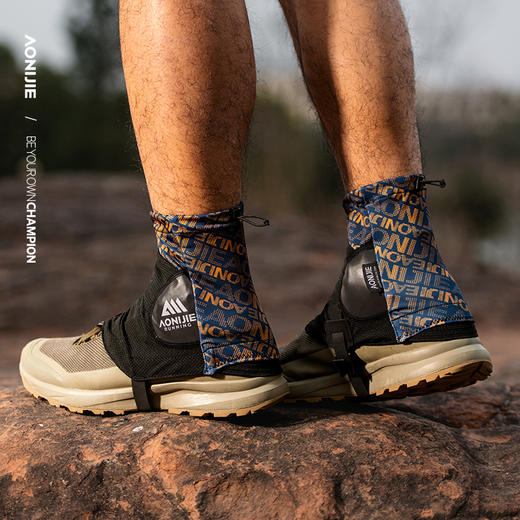 奥尼捷防沙鞋套越野跑步户外沙漠徒步脚套装备男女通用防水防沙套E941 商品图1