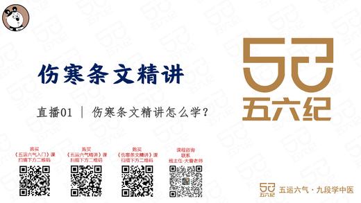 直播1.伤寒条文精讲怎么学 商品图0