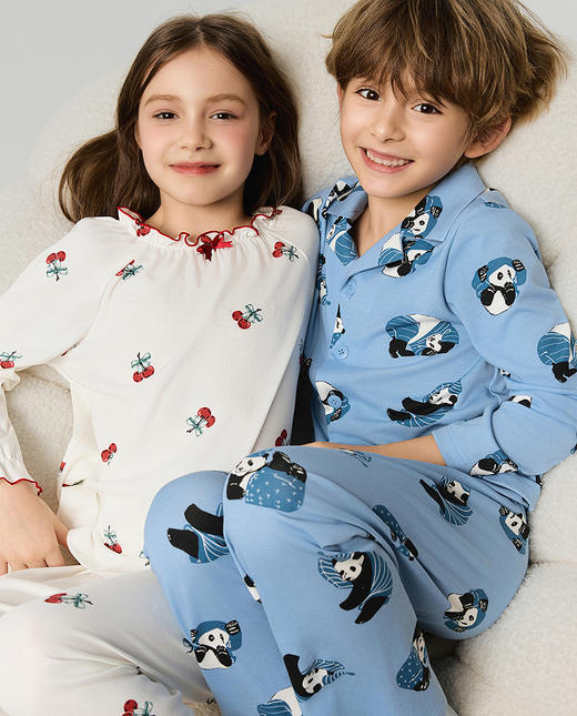 5楼爱慕儿童熊猫歪歪家居服长裤AK242J531 商品图2