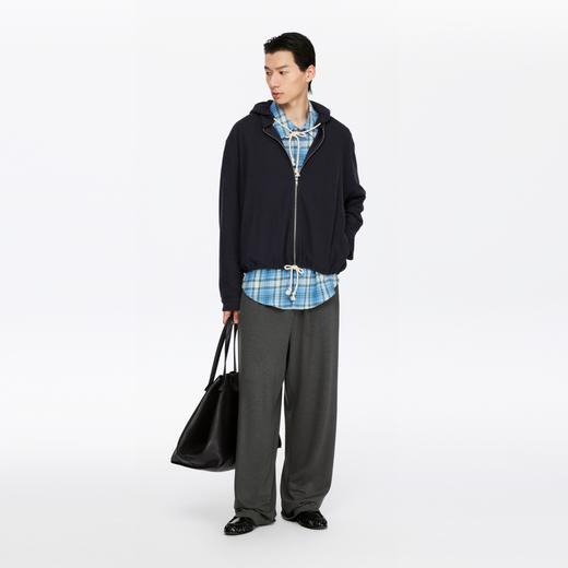 oneup薄法兰绒格子宽松衬衫（男女同款） 商品图3