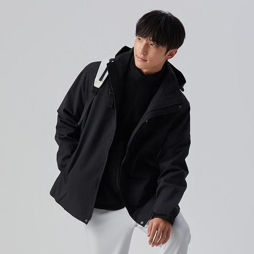 探拓户外服三合一秋冬季男加绒加厚保暖可拆卸防水防风登山服外套 商品图7