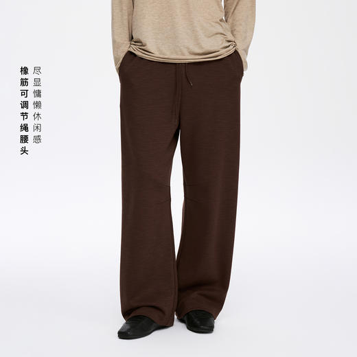 oneup竹节纹橡筋抽绳卫裤（男女同款） 商品图1