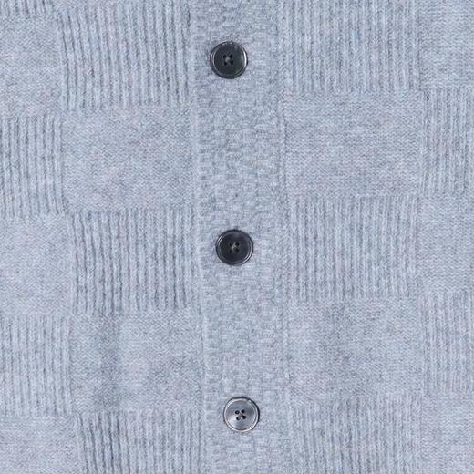 2151SDSA男士秋冬新款痞帅男装韩版格子纽扣翻领针织衫百搭时尚毛衣 商品图3