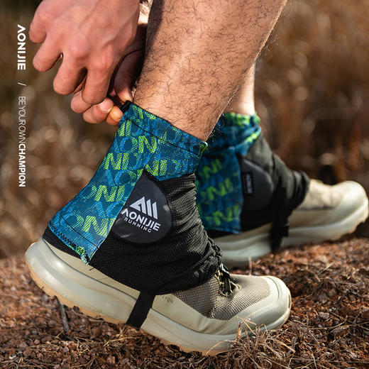 奥尼捷防沙鞋套越野跑步户外沙漠徒步脚套装备男女通用防水防沙套E941 商品图3