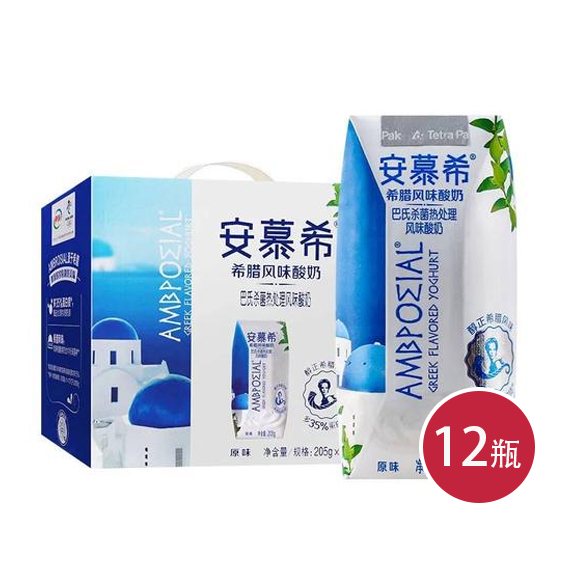 伊利安慕希希腊酸奶205g*12 *1提（6907992512761）