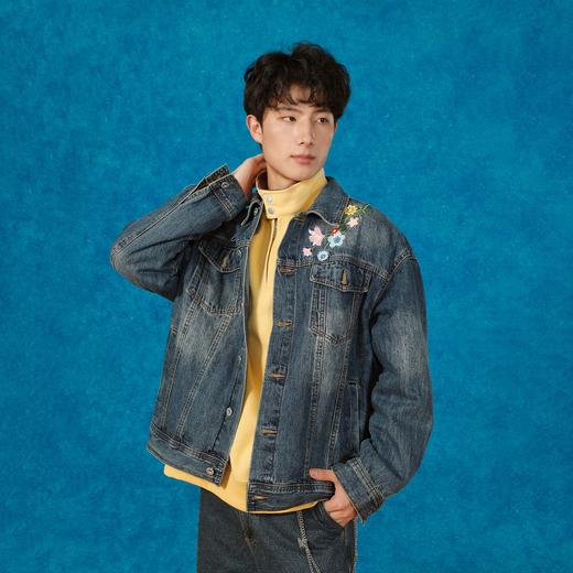 复古花卉牛仔外套-纪念日百货门店同款164901737 商品图0