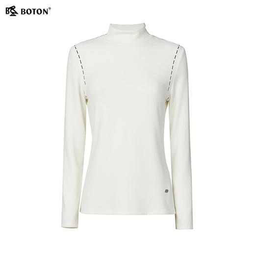 【依翡丝+优可丝】波顿女士秋冬 内搭 半高领修身 柔糯针织设计感小众款LT323324 商品图4